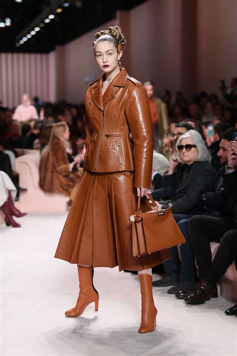 fendi fall 2020 fashion show|celebrities wearing fendi.